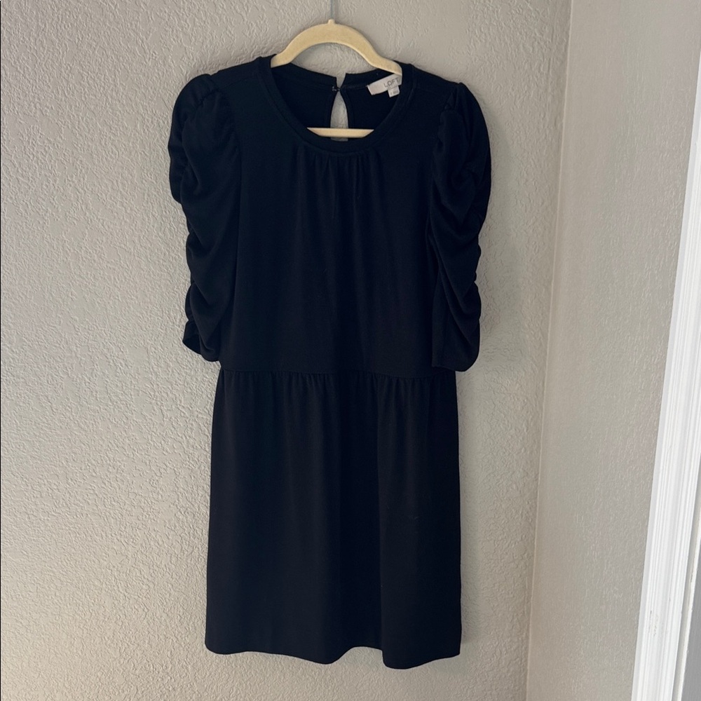 LOFT Black Long Sleeve Dress